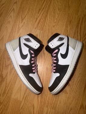 Jordan 1 Retro High OG Bleached Coral 555088-108‼️SHIP NEXT DAY‼️SZ 12M (NO BOX)